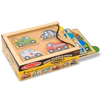 Набір з 4 пазлів в коробці Melissa&Doug Транспорт (MD4791) - Pampik - 2