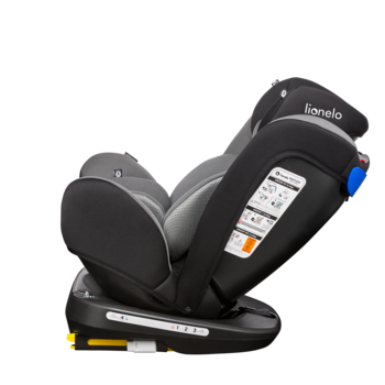 Автокресло Lionelo Bastiaan Grey, black base, серый - Pampik - 4