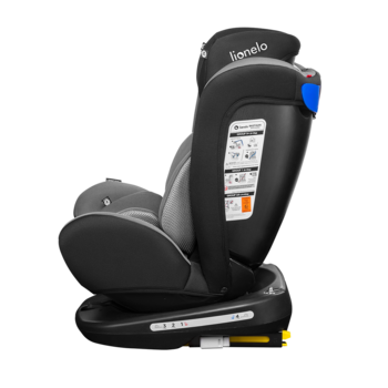 Автокресло Lionelo Bastiaan Grey, black base, серый - Pampik - 8