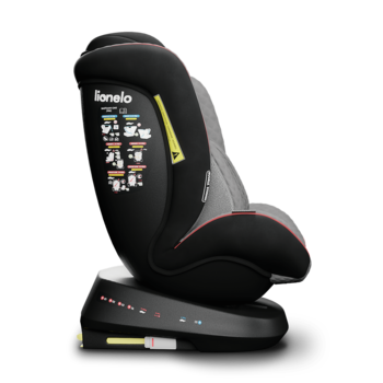 Автокрісло Lionelo Bastiaan One Grey Stone Black, сірий - Pampik - 6