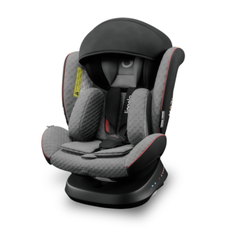 Автокрісло Lionelo Bastiaan One Grey Stone Black, сірий - Pampik - 5