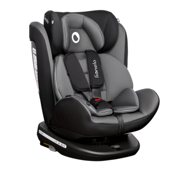 Автокресло Lionelo Bastiaan Grey, black base, серый - Pampik - 5