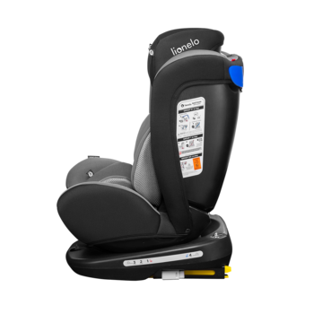 Автокресло Lionelo Bastiaan Grey, black base, серый - Pampik - 11