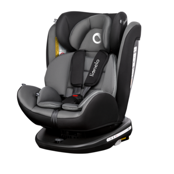 Автокресло Lionelo Bastiaan Grey, black base, серый - Pampik - 3