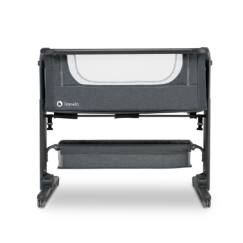 Ліжечко приставне Lionelo Timon, темно-сірий - Pampik - 2