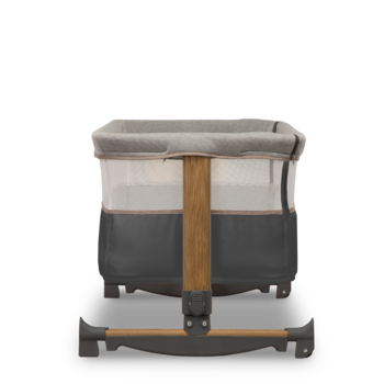 Ліжечко приставне Lionelo Leonie Grey Stone, темно-сірий - Pampik - 14