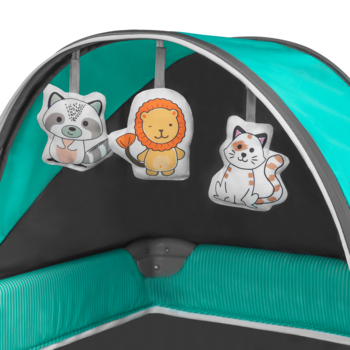 Ліжечко-манеж Lionelo Sven Plus Turquoise Grey, бірюзовий - Pampik - 10