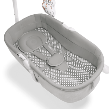 Колисальний центр Lionelo Henny Grey Dove, сірий - Pampik - 8