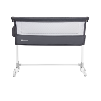 Ліжечко приставне Lionelo Theo Dark Grey, темно-сірий - Pampik - 10