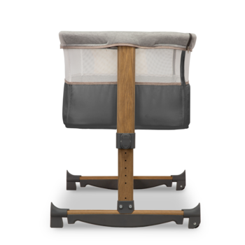 Ліжечко приставне Lionelo Leonie Grey Stone, темно-сірий - Pampik - 10