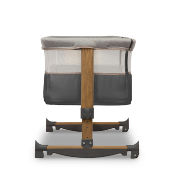 Ліжечко приставне Lionelo Leonie Grey Stone, темно-сірий - Pampik - 8