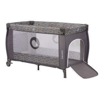 Ліжечко-манеж Lionelo Sven Plus Grey Scandi, сірий - Pampik - 7