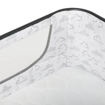 Ліжечко приставне Lionelo Timon, темно-сірий - Pampik - 19