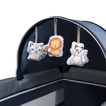 Ліжечко-манеж Lionelo Sven Plus Blue Navy, синій - Pampik - 9
