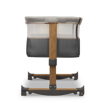 Ліжечко приставне Lionelo Leonie Grey Stone, темно-сірий - Pampik - 18