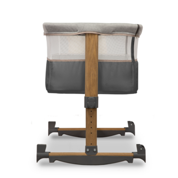 Ліжечко приставне Lionelo Leonie Grey Stone, темно-сірий - Pampik - 12