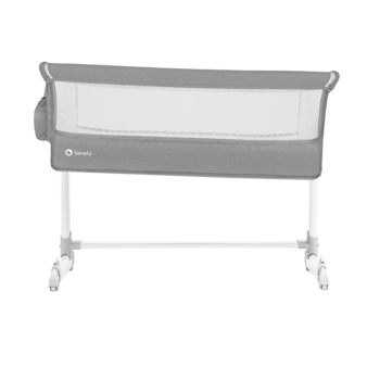 Кроватка приставная Lionelo Theo Concrete, серый - Pampik - 8