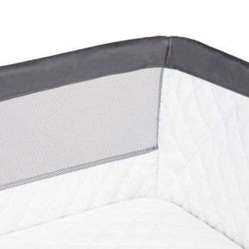 Ліжечко приставне Lionelo Theo Dark Grey, темно-сірий - Pampik - 7