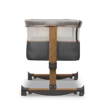 Ліжечко приставне Lionelo Leonie Grey Stone, темно-сірий - Pampik - 7