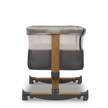 Ліжечко приставне Lionelo Leonie Grey Stone, темно-сірий - Pampik - 3