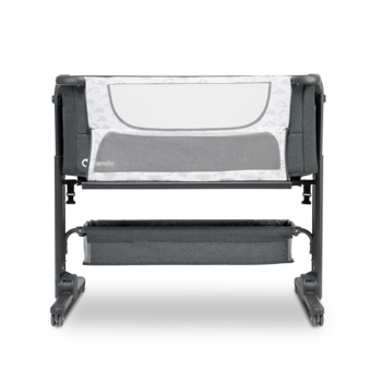 Ліжечко приставне Lionelo Timon, темно-сірий - Pampik - 16