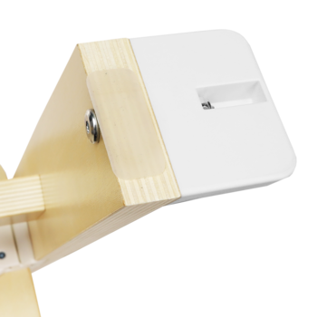 Стілець для годування Lionelo Floris White Natural, білий - Pampik - 9