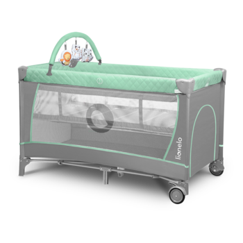 Манеж Lionelo Flower Turquoise, бірюзовий - Pampik - 2