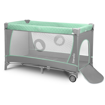 Манеж Lionelo Flower Turquoise, бірюзовий - Pampik - 4