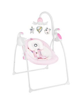 Крісло-гойдалка Lionelo Robin Pink, рожевий - Pampik - 2