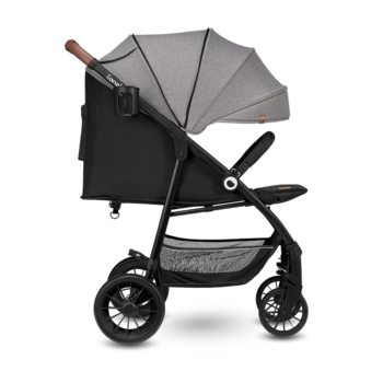 Прогулянковий візок Lionelo Zoey Grey Stone, сірий - Pampik - 3