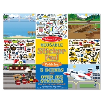 Набор многоразовых наклеек Melissa&Doug Транспорт (MD4199) - Pampik