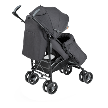 Прогулянковий візок Lionelo Irma Black/Dark Grey, чорний з сірим - Pampik - 4
