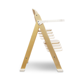 Стілець для годування Lionelo Floris White Natural, білий - Pampik - 5