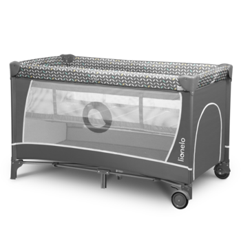 Манеж Lionelo Flower Grey Scandi, сірий - Pampik - 2