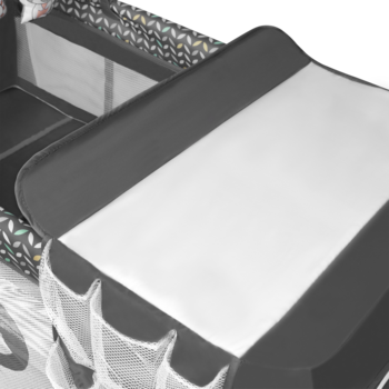 Манеж Lionelo Flower Grey Scandi, сірий - Pampik - 4