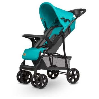 Прогулянковий візок Lionelo Emma Plus Vivid Turquoise, бірюзовий - Pampik - 5