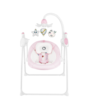 Крісло-гойдалка Lionelo Robin Pink, рожевий - Pampik - 3