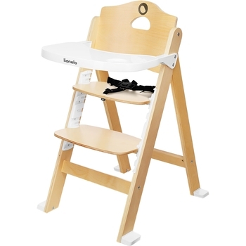 Стілець для годування Lionelo Floris White Natural, білий - Pampik