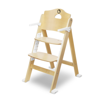 Стілець для годування Lionelo Floris White Natural, білий - Pampik - 2