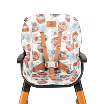 Стільчик для годування Lionelo Mona Flower, кораловий - Pampik - 7