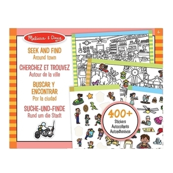 Найди и наклей наклейку Melissa&Doug Вокруг города (MD30150) - Pampik