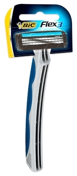 Станок одноразовый Bic Flex 3, 1 шт. (3086123293045) - Pampik