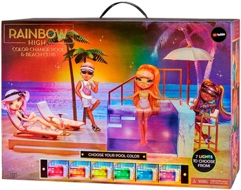 Ігровий набір для ляльок Rainbow High Pacific Coast - Вечірка біля басейну - Pampik - 12