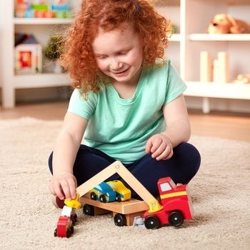 Магнітний дерев'яний автонавантажувач Melissa&Doug (MD19390) - Pampik - 6