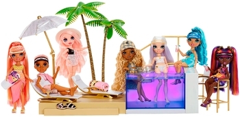 Ігровий набір для ляльок Rainbow High Pacific Coast - Вечірка біля басейну - Pampik - 7