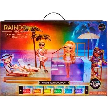 Ігровий набір для ляльок Rainbow High Pacific Coast - Вечірка біля басейну - Pampik