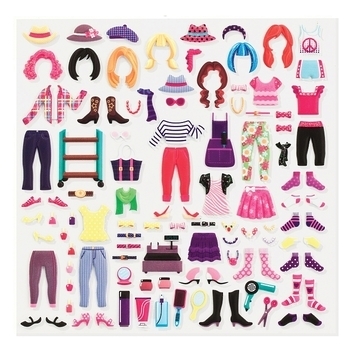 Об'ємні багаторазові наліпки Melissa&Doug Гламур (MD19412) - Pampik - 3