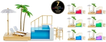 Ігровий набір для ляльок Rainbow High Pacific Coast - Вечірка біля басейну - Pampik - 4