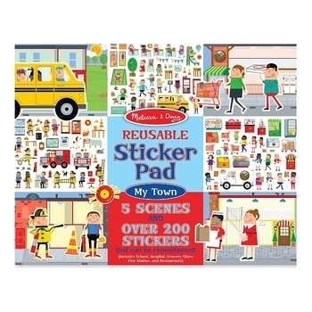 Набір багаторазових наліпок Melissa&Doug Моє місто (MD19114) - Pampik