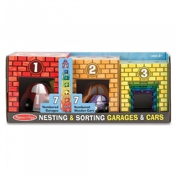 Набор блоков-кубов Melissa&Doug Автомобили и гаражи (MD12435) - Pampik